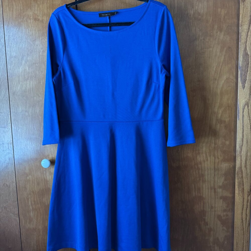 VGC, The Limited Royal Blue Long Sleeve Dress, L